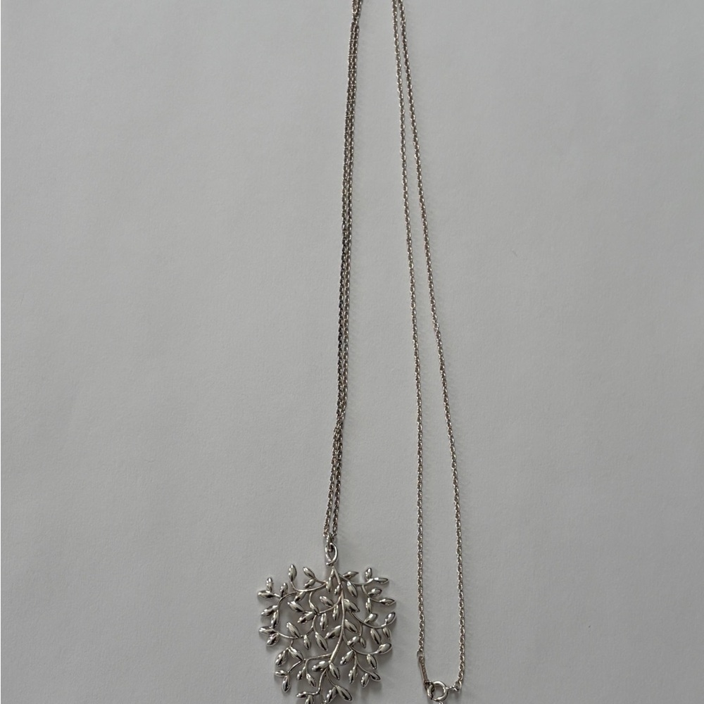Tiffany & Co. Silver Leaf Necklace